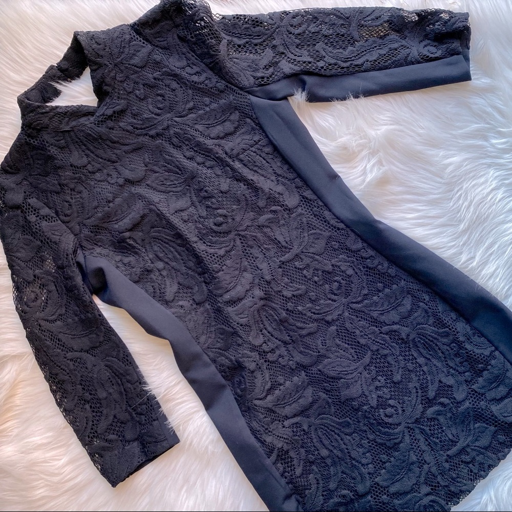 H&M Navy Blue Open Back Dress